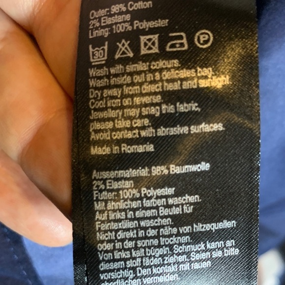 Elegant Floral V-Neck Midi Dress - Blue and White - Picture 6 of 7